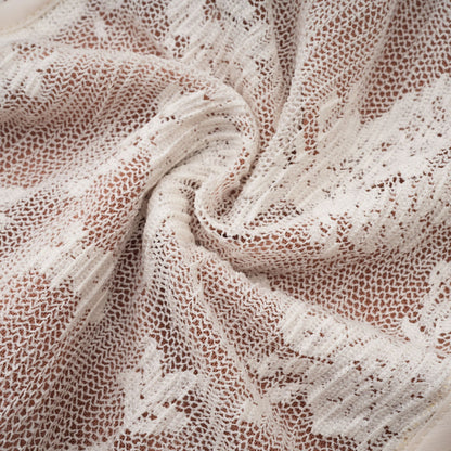 Ivory Lace Maxi Dress with Flared Sleeves for Women - Camilla