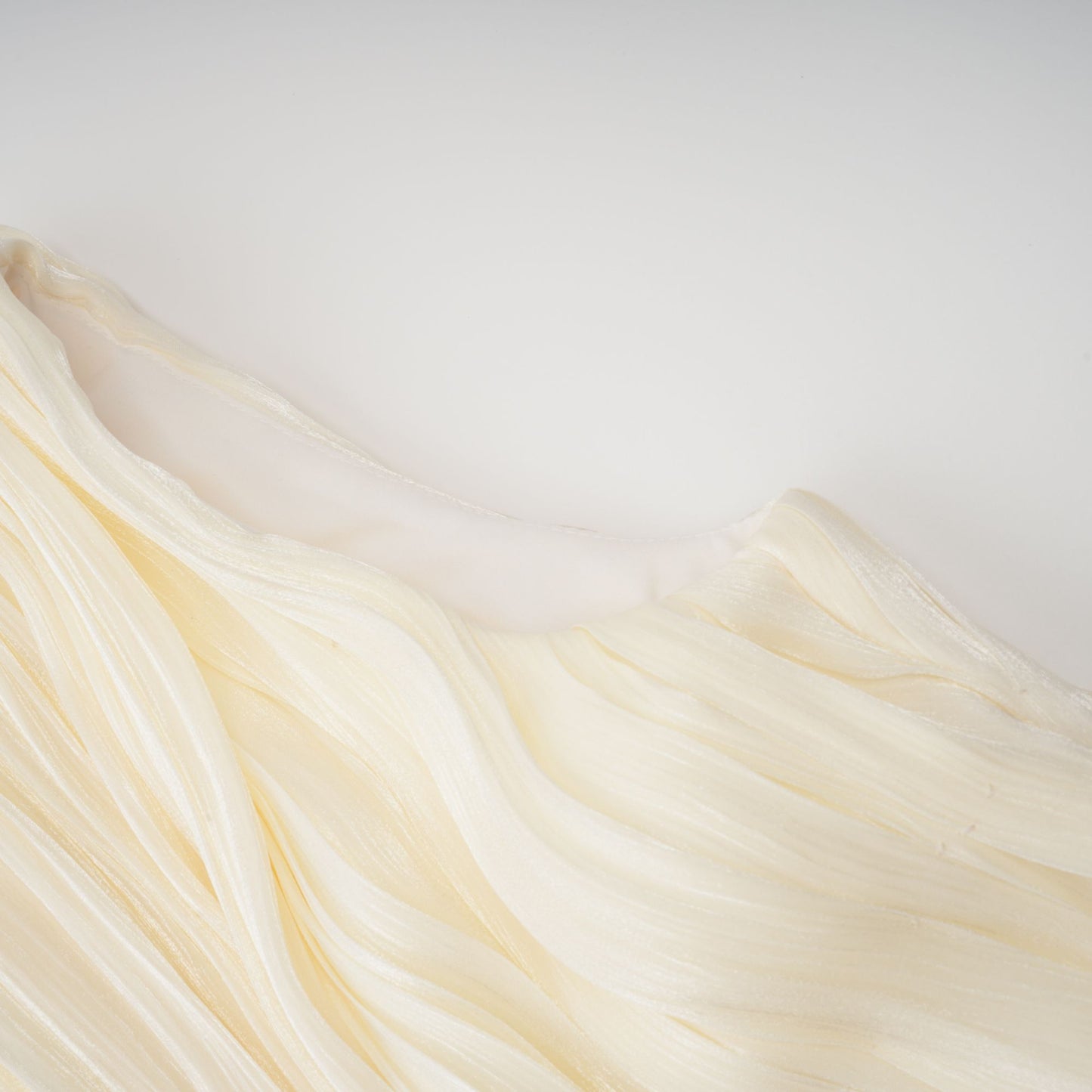 Ivory Pleated Mini Dress with Sash for Women - Elisa