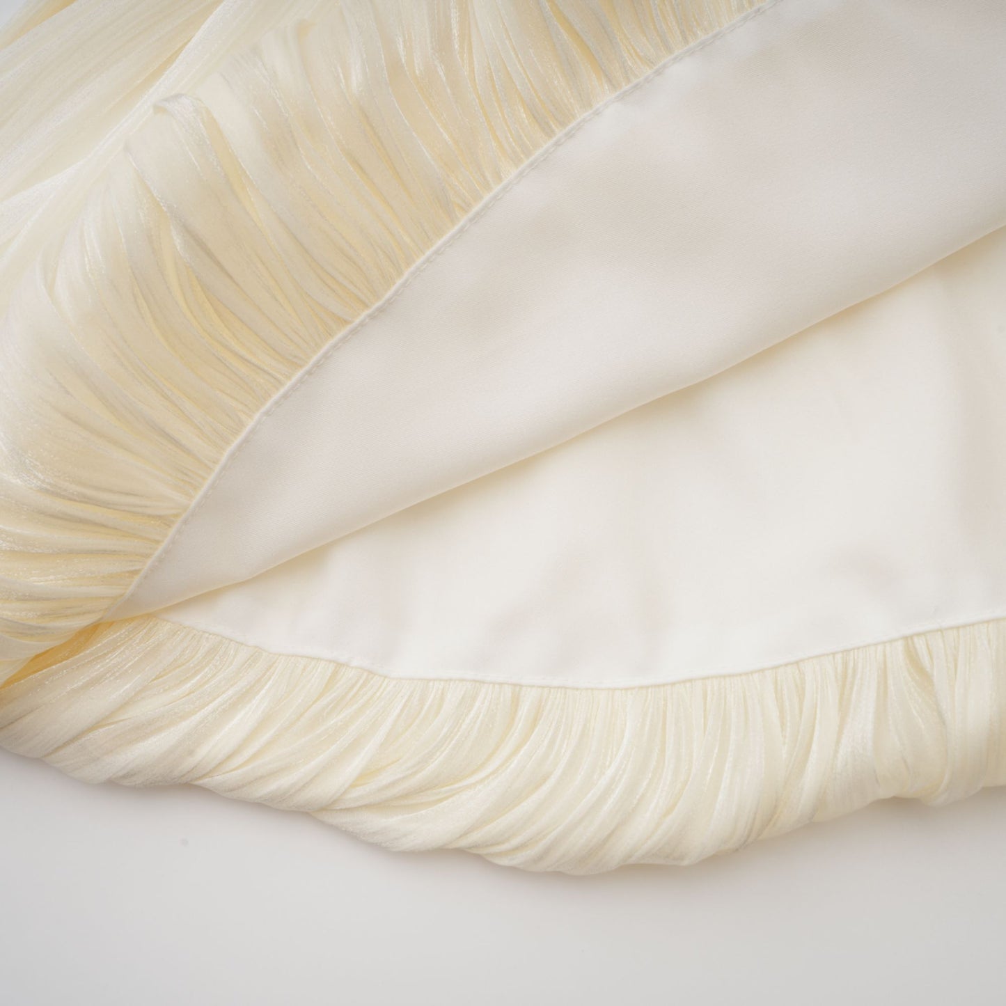 Ivory Pleated Mini Dress with Sash for Women - Elisa