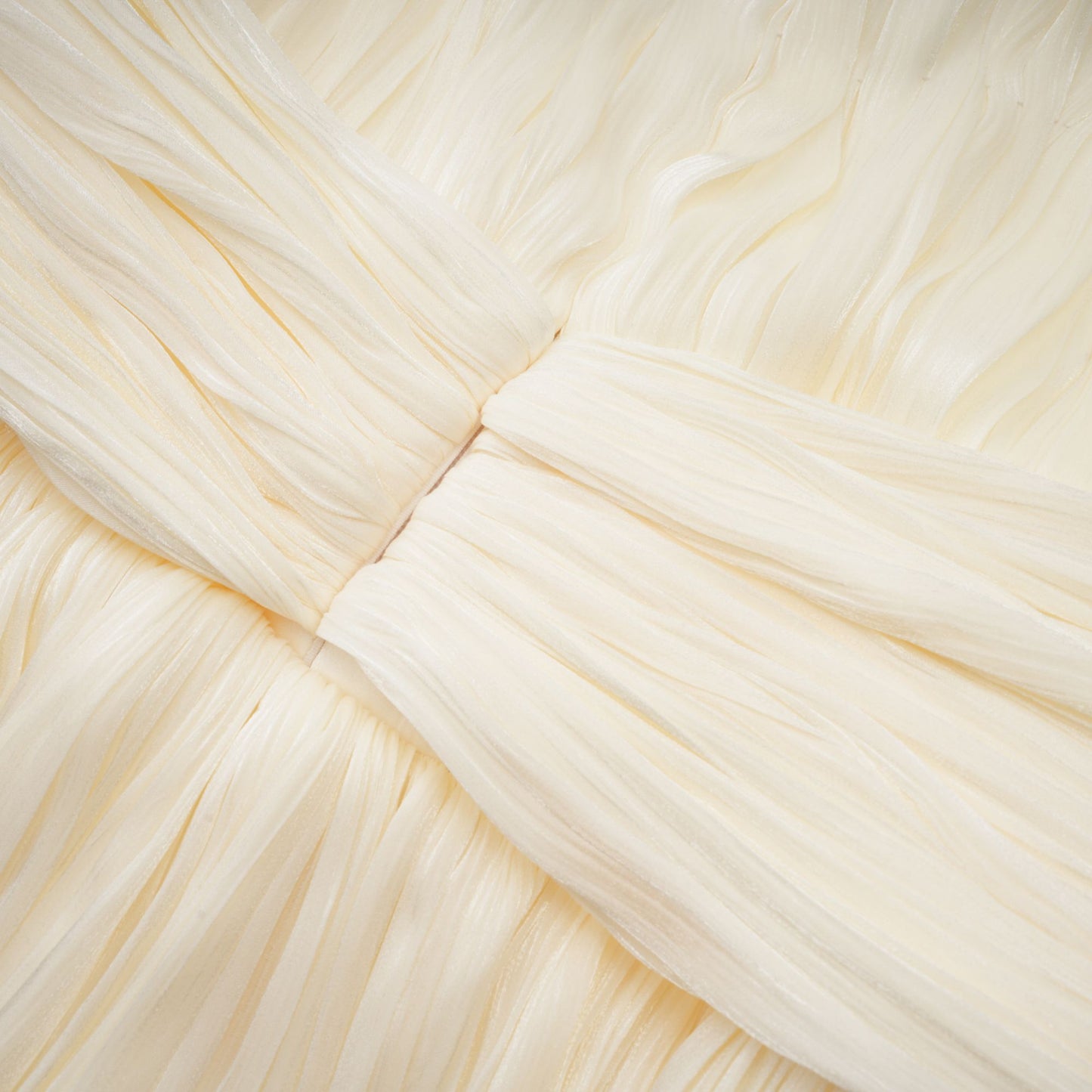 Ivory Pleated Mini Dress with Sash for Women - Elisa