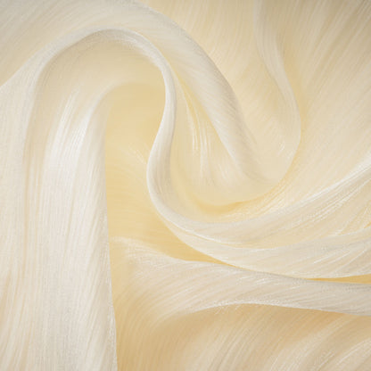 Ivory Pleated Mini Dress with Sash for Women - Elisa