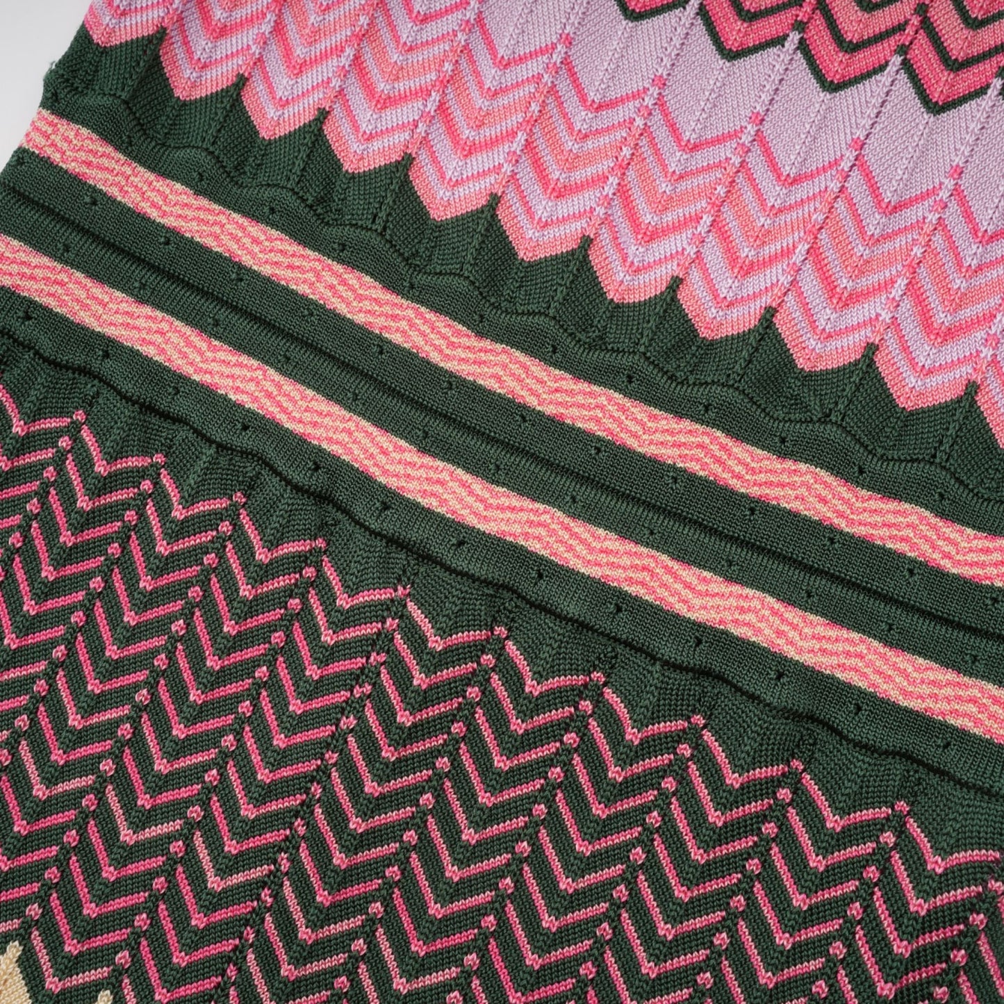 Multi-Color Knit Maxi Dress with Chevron Pattern for Women - Sabrina