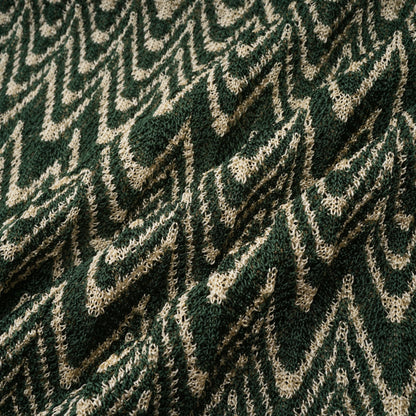 Multi-Color Knit Maxi Dress with Chevron Pattern for Women - Sabrina