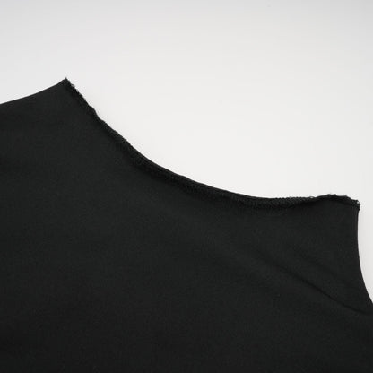 Black Cut-Out Bodysuit with Mesh Detail for Women - Rebecca