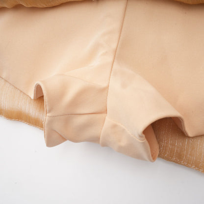 Golden Off-the-Shoulder Mini Dress with Crystal Embellishments for Women - Chiara