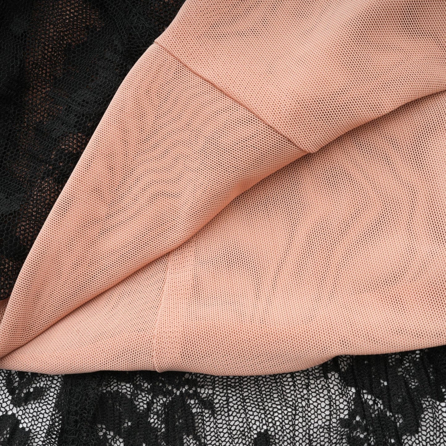 Black Lace Long Sleeve Maxi Dress with Tie Front for Women - Fiammetta