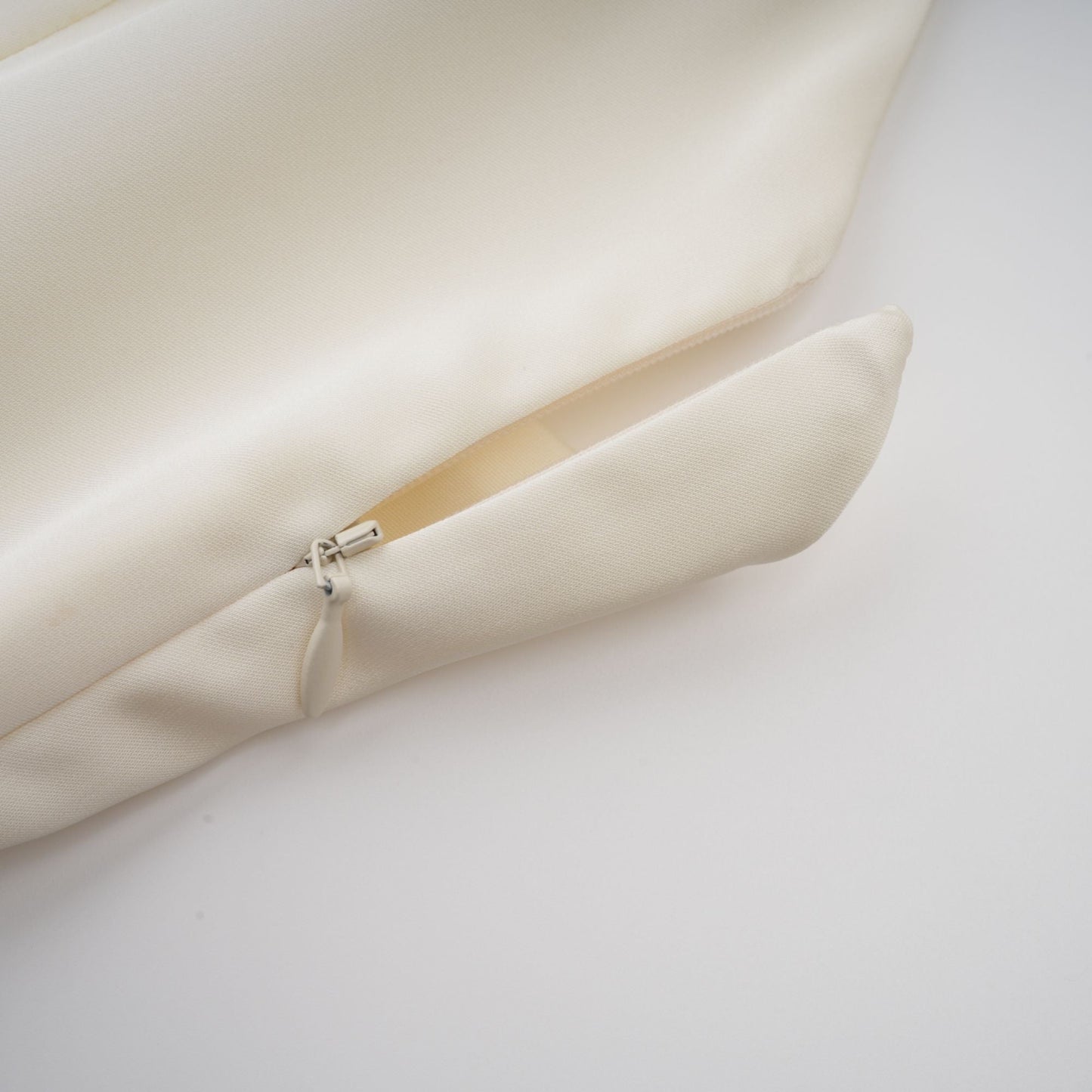 Ivory Layered Ruffle Mini Dress with Cape Sleeves for Women - Costanza