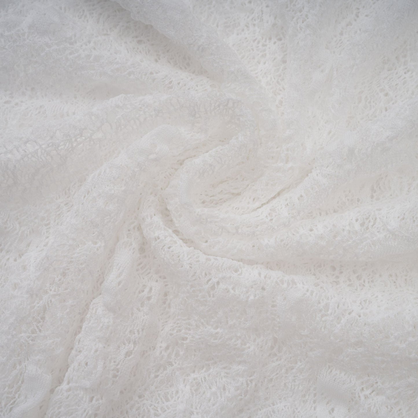 Ivory White Lace Mini Dress with Draped Detail for Women - Michela