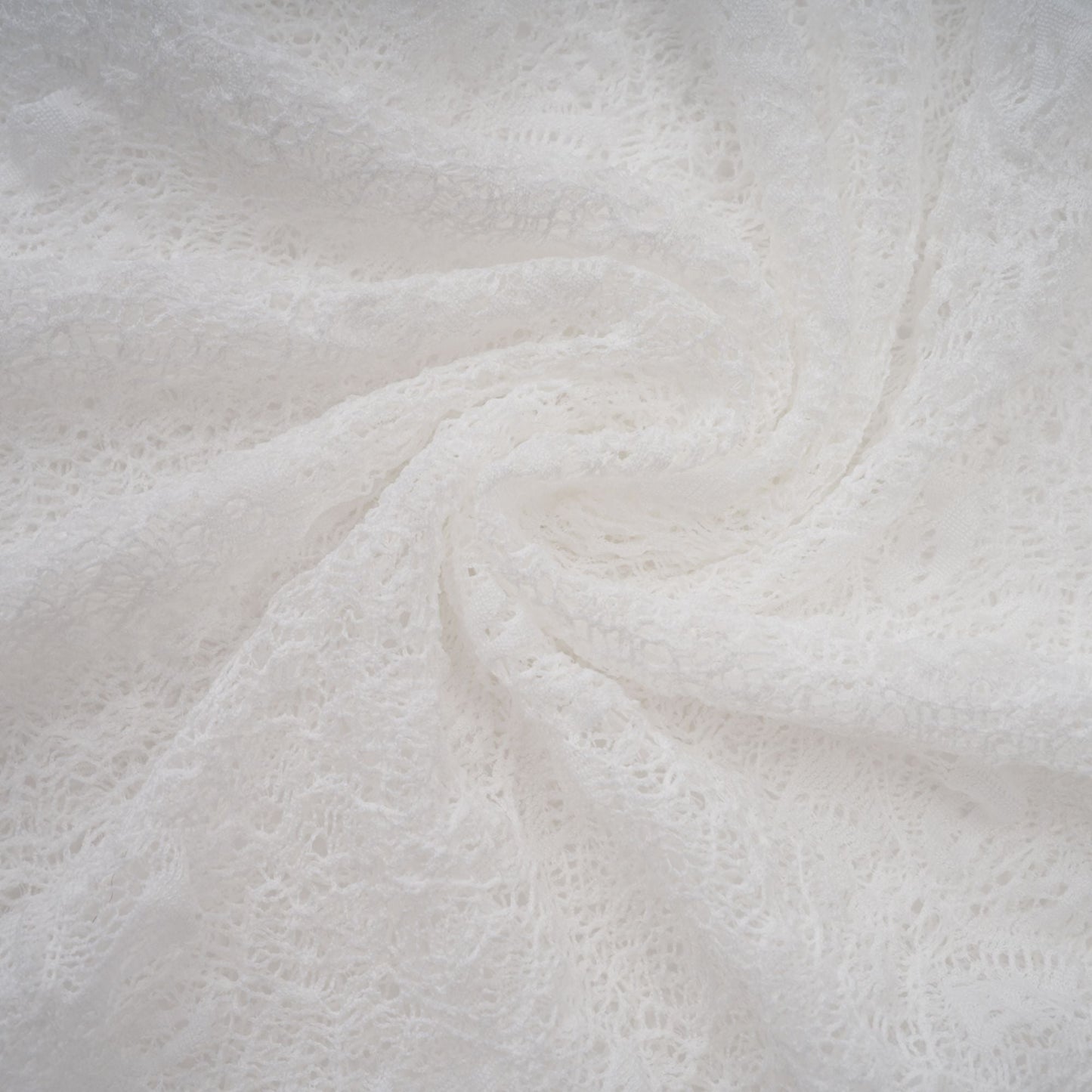 Ivory White Lace Mini Dress with Draped Detail for Women - Michela