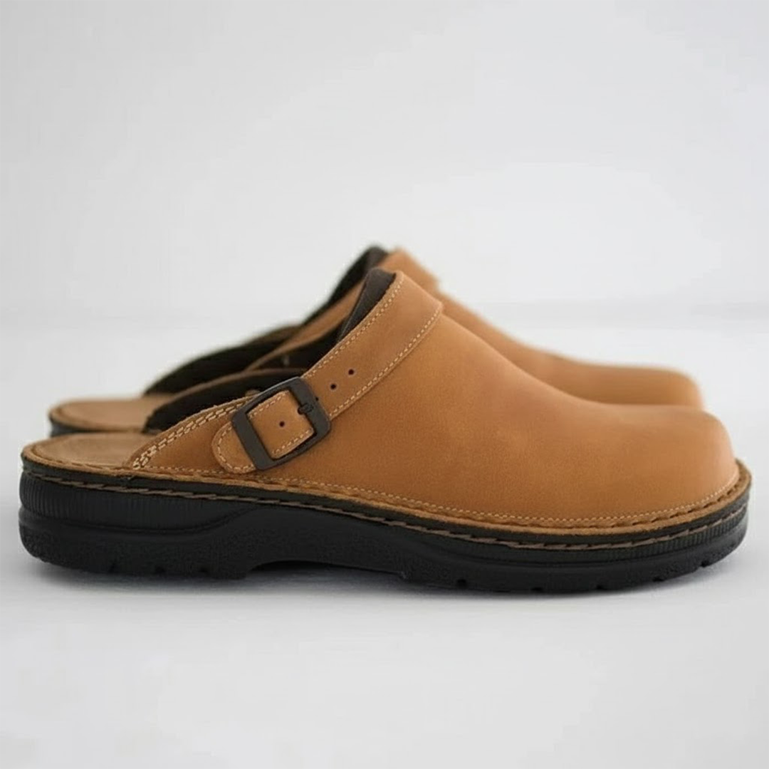 Men's Leather Slippers | Platform