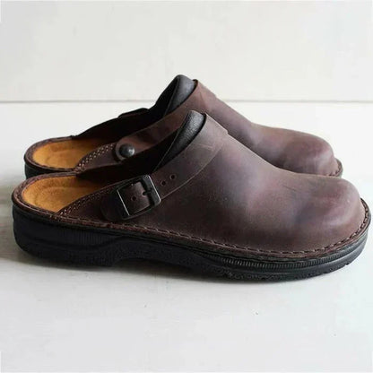 Men's Leather Slippers | Platform