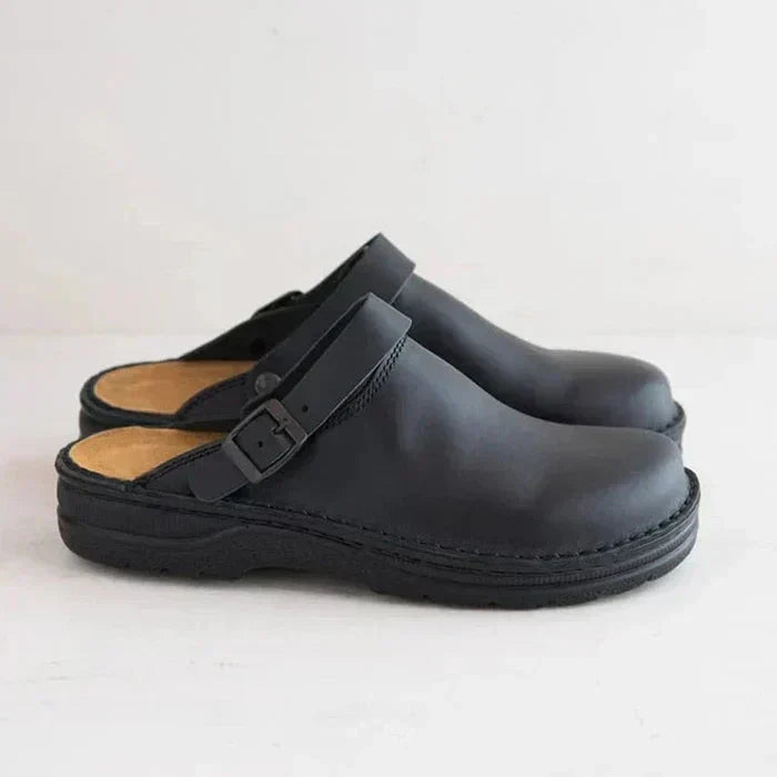 Men's Leather Slippers | Platform