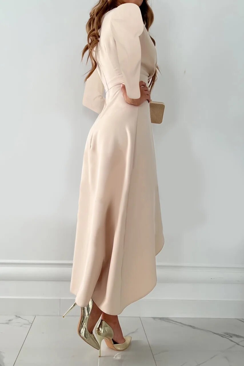 Party V-Neck Sheath Dress | Slit Design