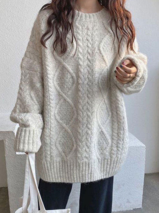 Vintage Oversized Cable Knit Jumper Sweater