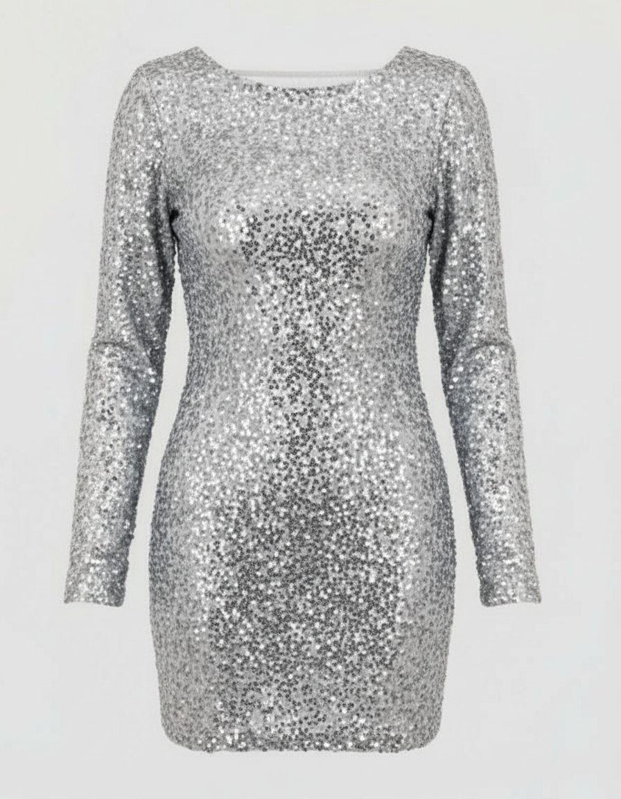 Women's Long Sleeve Festive Dress | Mini