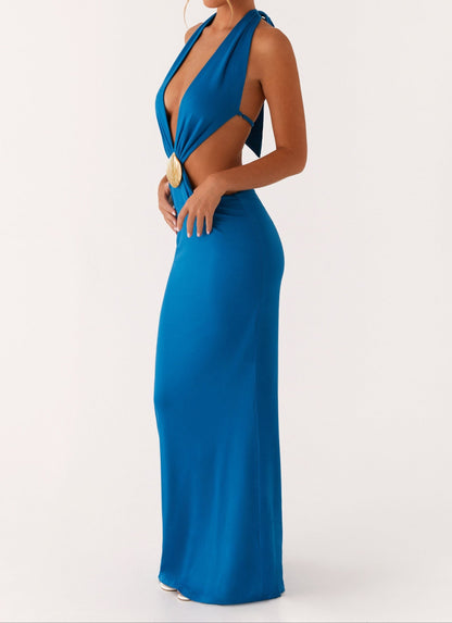Paola Maxi Dress - Royal Blue