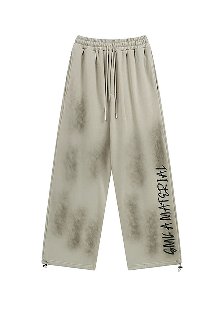 Hip Hop Graffiti Design Drawstring Pants Unisex