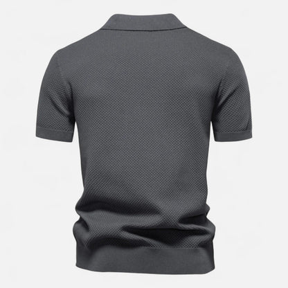 Men's V-Neck Polo Shirt | Short-Sleeve