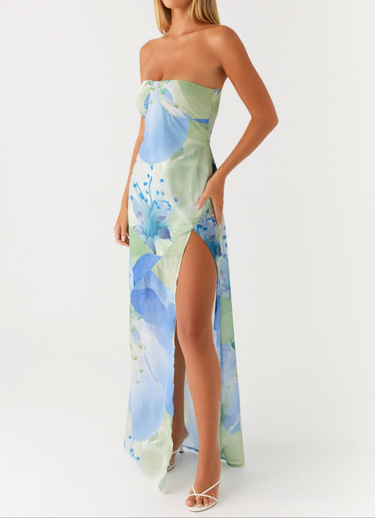 Giugnia Maxi Dress - Flower Print