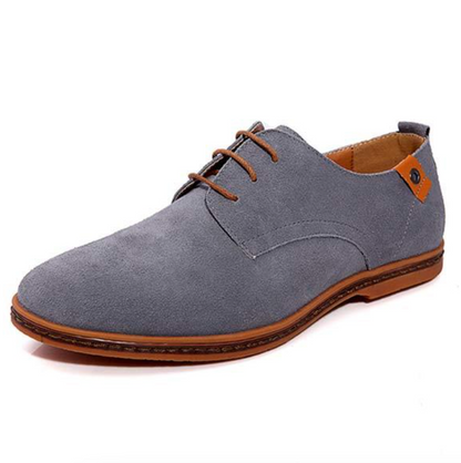 Men's Suede Oxford Loafers | Lace-Up