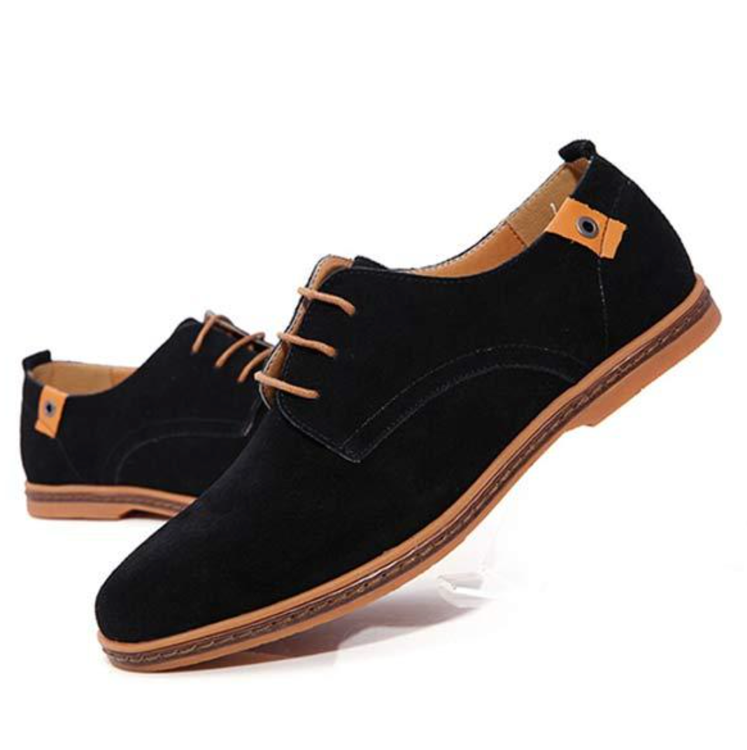 Men's Suede Oxford Loafers | Lace-Up