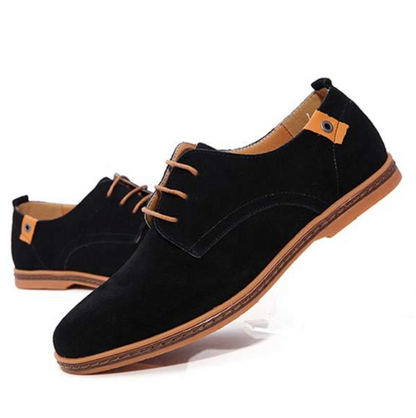 Men's Suede Oxford Loafers | Lace-Up