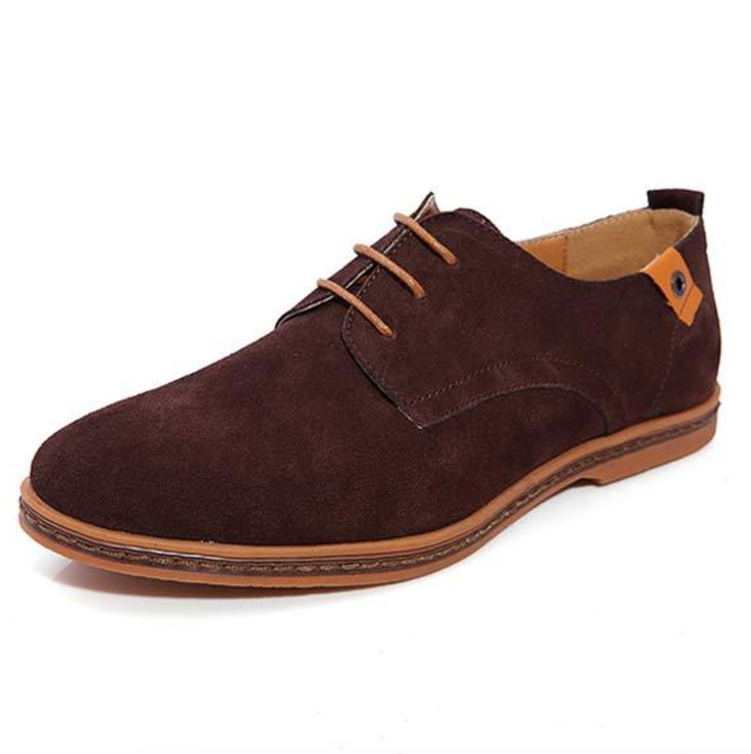 Men's Suede Oxford Loafers | Lace-Up