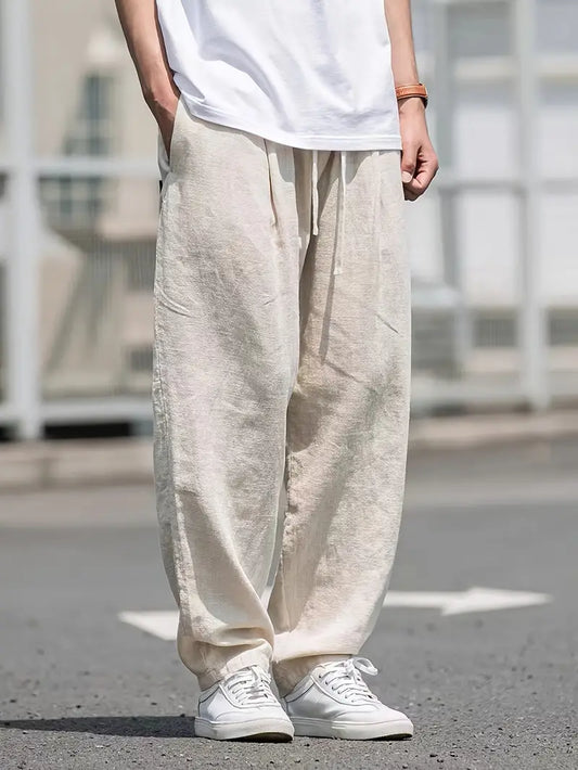 Men's Baggy Summer Linen Pants | Casual