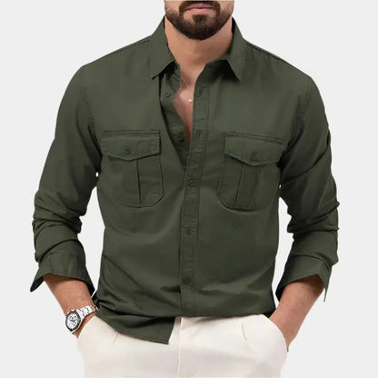 Men's Casual Button-Up Shirt | Long Sleeve