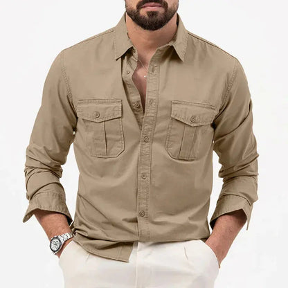 Men's Casual Button-Up Shirt | Long Sleeve