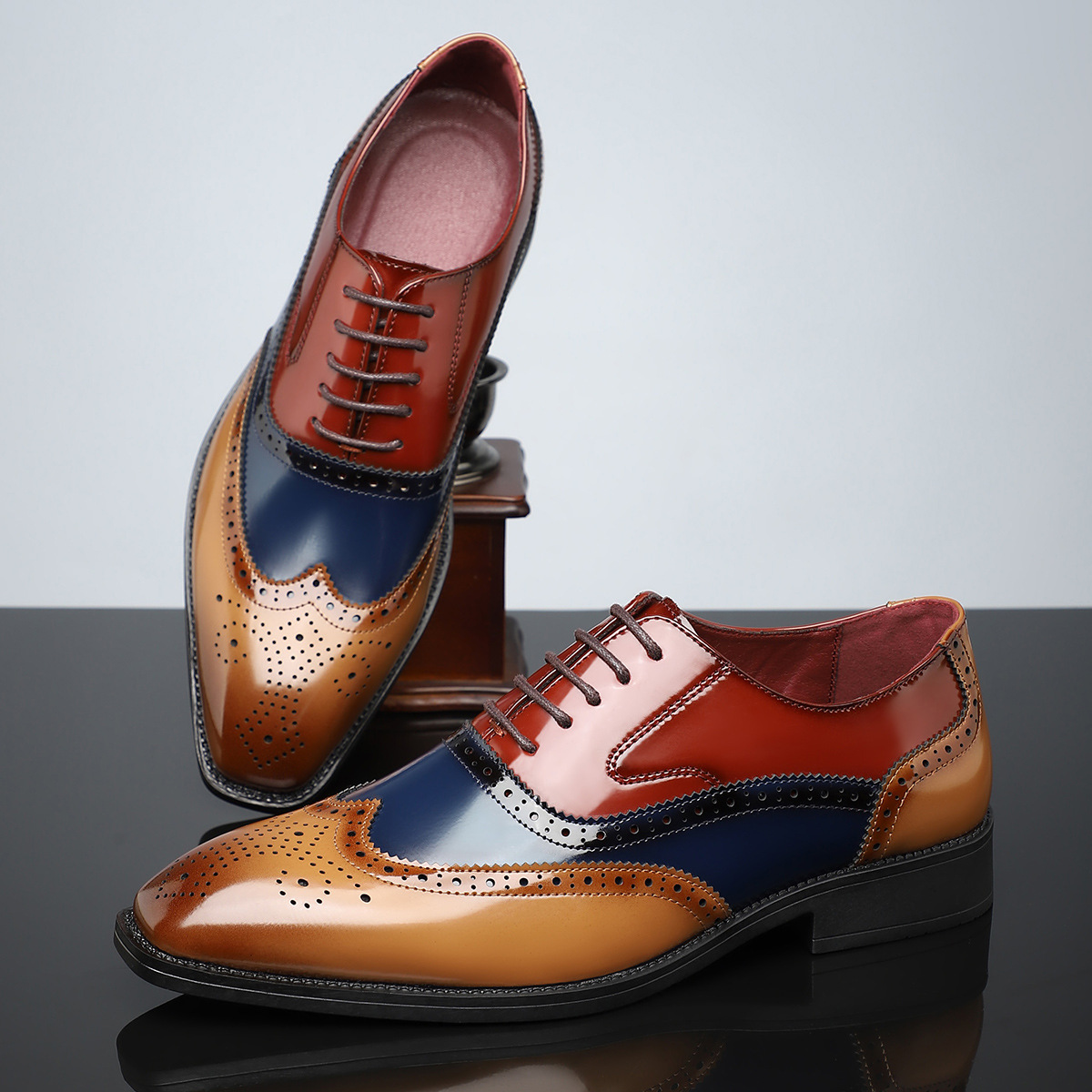 Men's Brogue Elegance Shoes | Patent