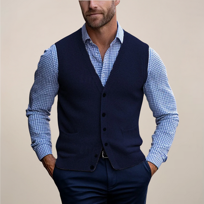 Men's Sleeveless Vest Sweaters | Lightweight