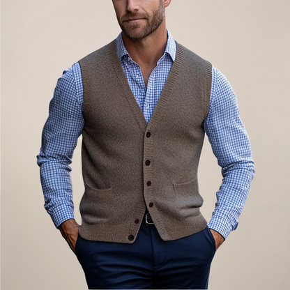 Men's Sleeveless Vest Sweaters | Lightweight