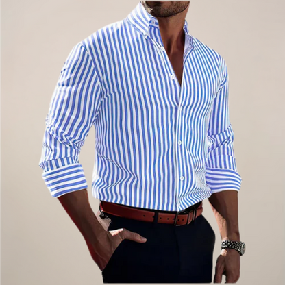 Men's Casual Striped Shirt | Long Sleeve