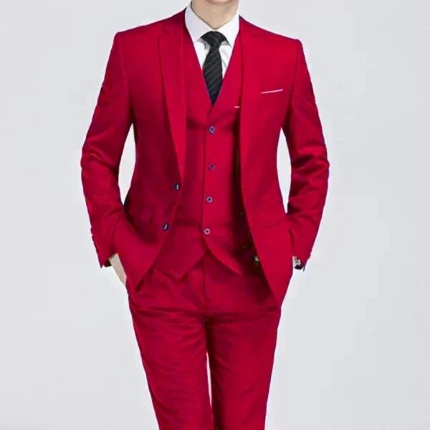 Men's Single-Button Suits | Three-Piece