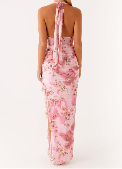 Fiorella Maxi Dress - Pink Floral Print