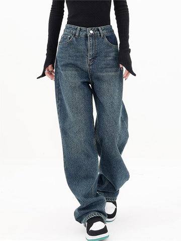 Blue Vintage Classic Boyfriend Jeans