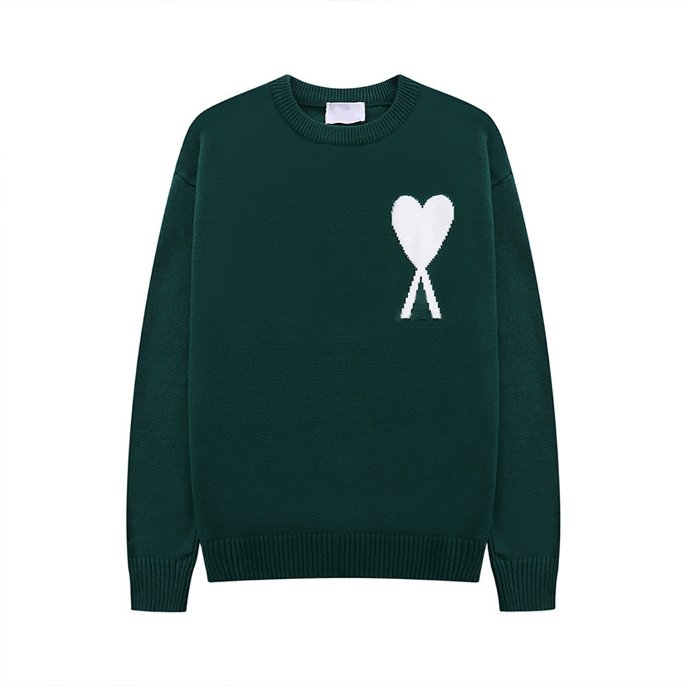 Women's Heart Sweater | Crew Neck