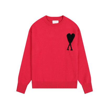 Women's Heart Sweater | Crew Neck