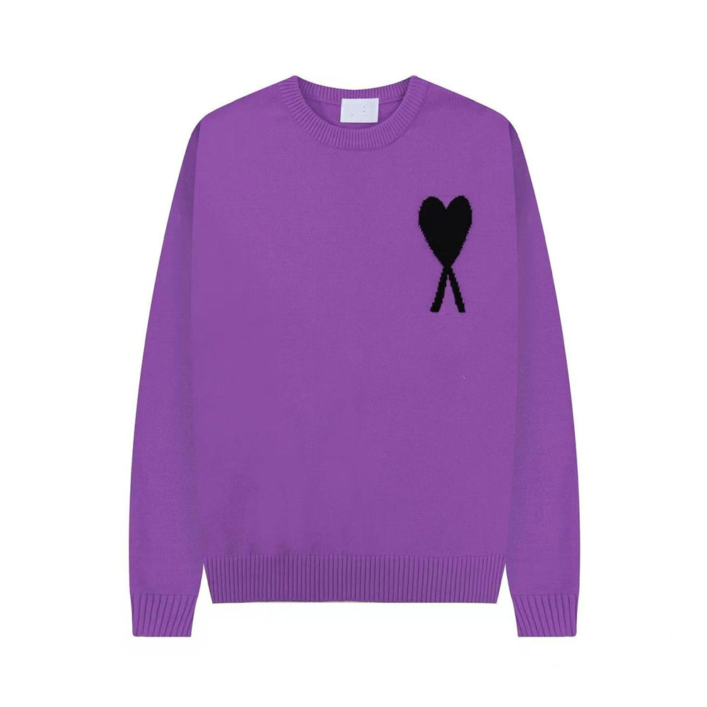 Women's Heart Sweater | Crew Neck