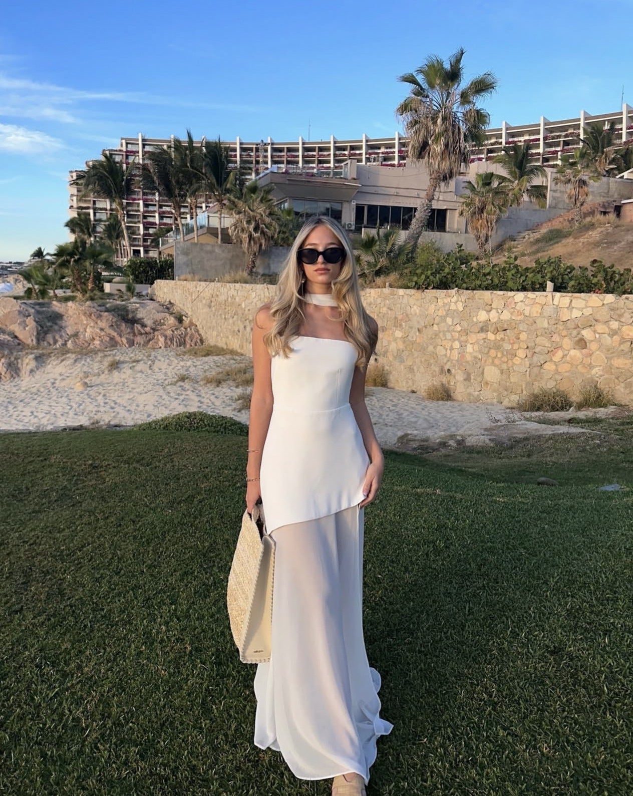 Strapless Maxi Dress with Sheer Overlay for Women - Edvige