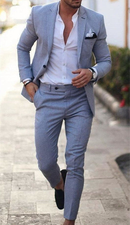 Men's Two-Piece Slim Fit Suit | Jacket and Pants