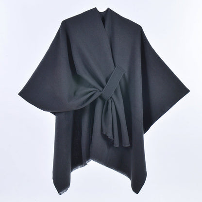 Kimono Style Belted Cape for Women - Nadia