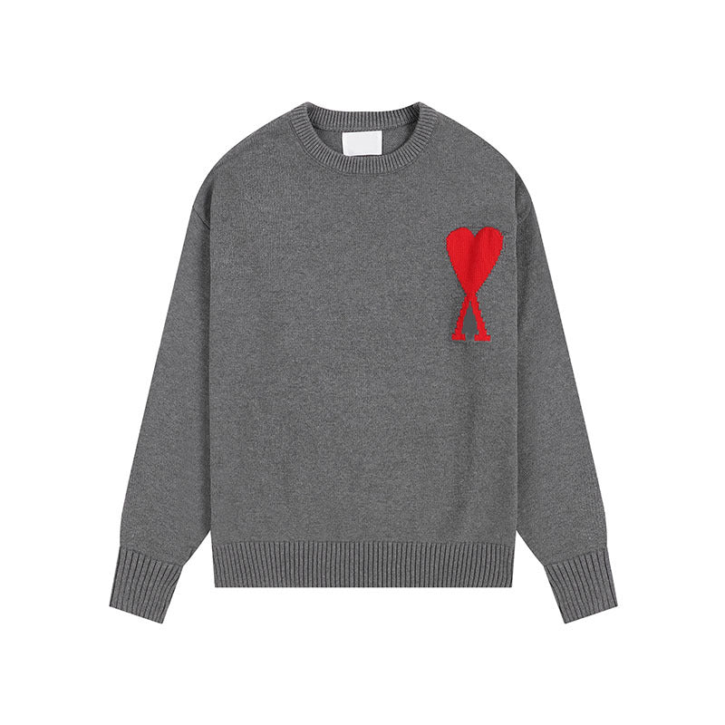Women's Heart Sweater | Crew Neck