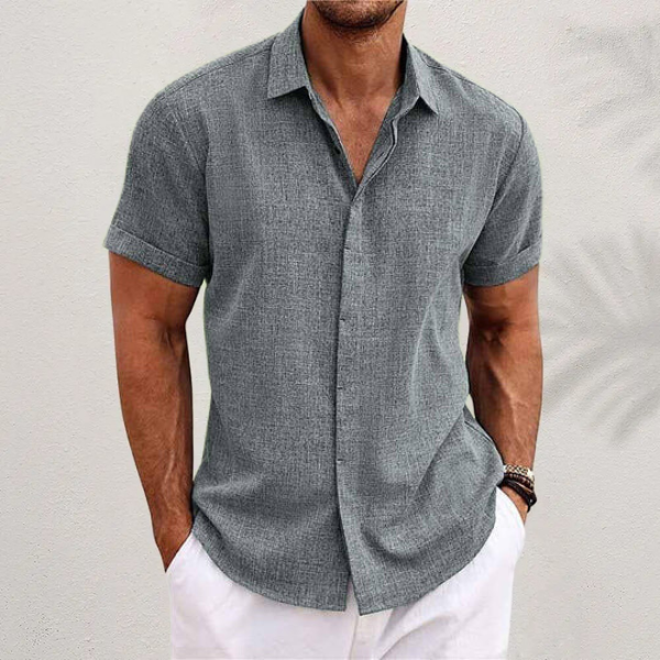 Men's Short Sleeve Linen Shirt | Summer