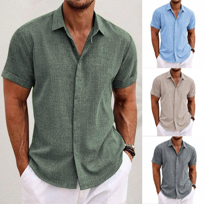 Men's Linen Shirt | Short Sleeve