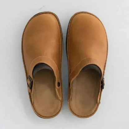 Men's Arch Support Slippers | Leather