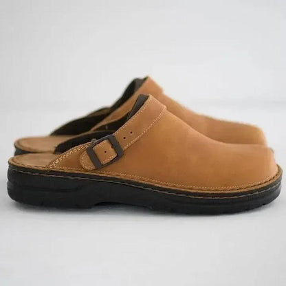 Men's Arch Support Slippers | Leather