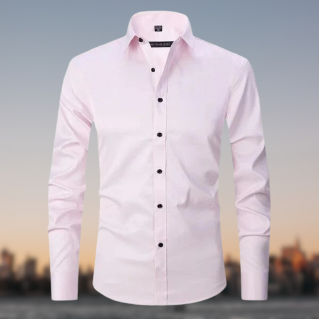Men's Formal Shirt with Button Placket | Long Sleeves