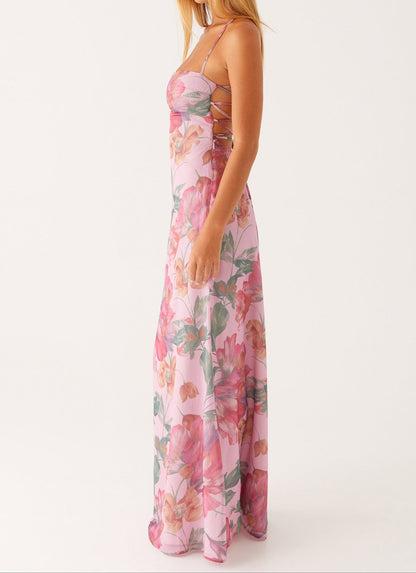 Agnesina Maxi Dress - Pink Floral